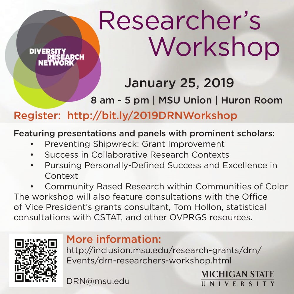 Researcher's workshop flyer